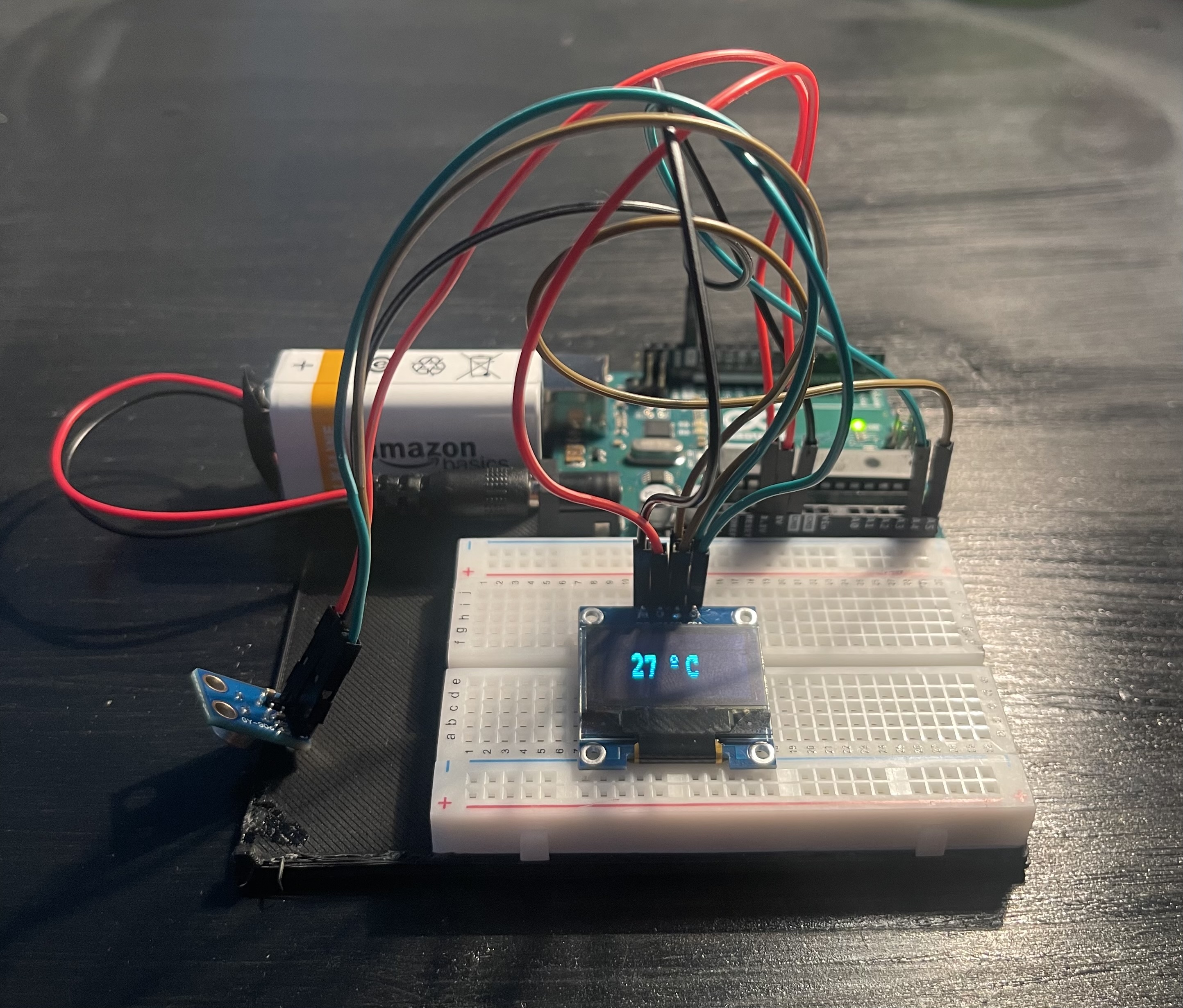 Portable IR sensing rig on 3D-printed base